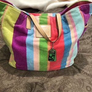 Super Rare COACH Terrycloth Beach Bag